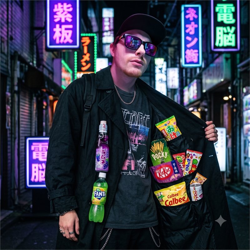 Wolfgang Ryker, The Snack Plug, in a trench coat